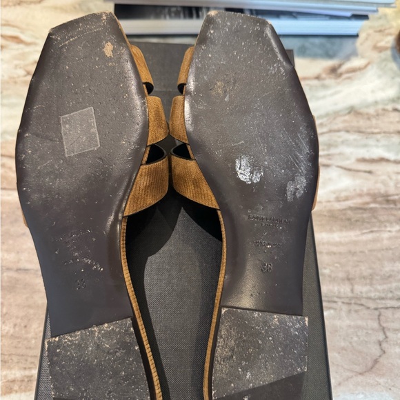 Saint Laurent Tribute Nu Pieds Suede Sandals size 38 - Picture 2 of 8